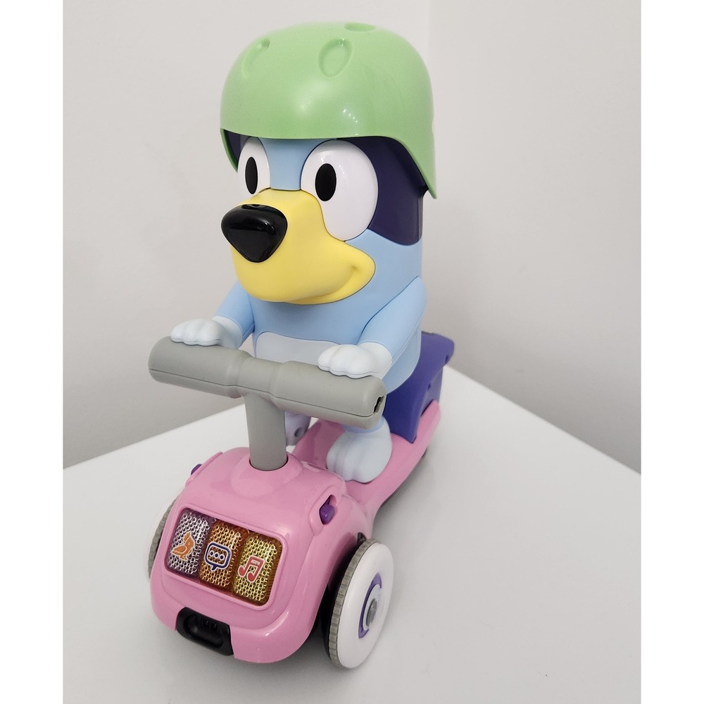 VTech Bluey 3-in-1 Interactive Scooter Toy Lights Sounds Smart Sensors‎